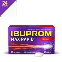 IBUPROM MAX RAPID 400 mg 24 tabletki DATA WAŻNOŚCI 28.02.2024