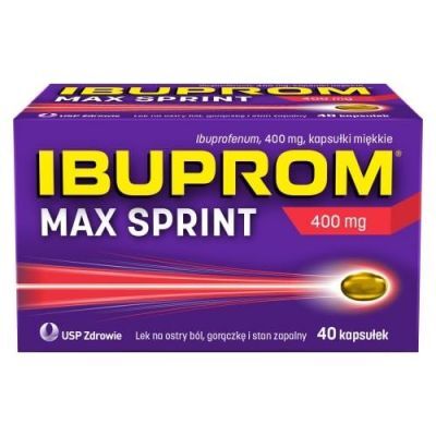 Ibuprom Max Sprint 400 mg, 40 kapsułek