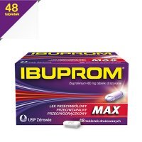 IBUPROM RR MAX 400 mg 48 tabletek na bóle, gorączkę