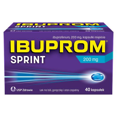 IBUPROM SPRINT 200 mg 40 kapsułek