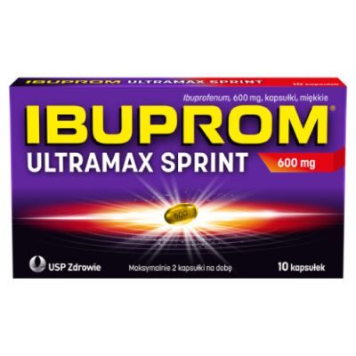 Ibuprom Ultramax Sprint 600 mg, 10 kapsułek miękkich