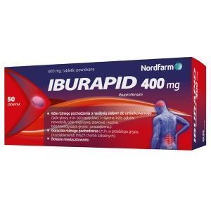 IBURAPID 400 mg 50 tabletek Nord Farm