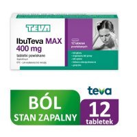 IBUTEVA MAX 400 mg 12 tabletek