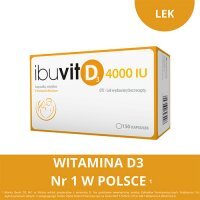 IBUVIT D3 4000 j.m. 150 kapsułek na niedobory witaminy D