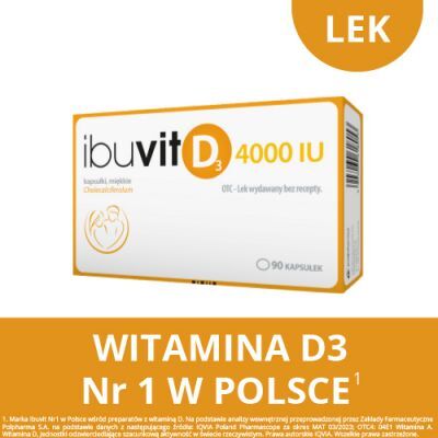 IBUVIT D3 4000 j.m. 90 kapsułek na niedobory witaminy D