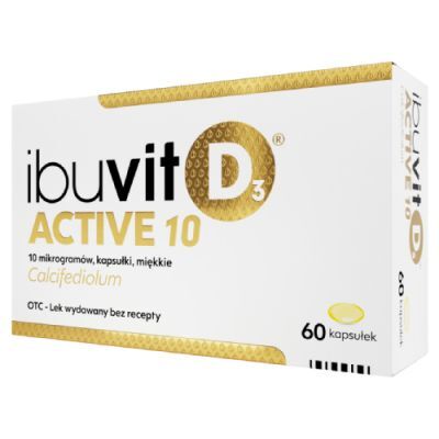 Ibuvit D3 Active 10, 10 mcg, 60 kapsułek miękkich