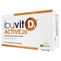 Ibuvit D3 Active 20 mcg, 60 kapsułek miękkich