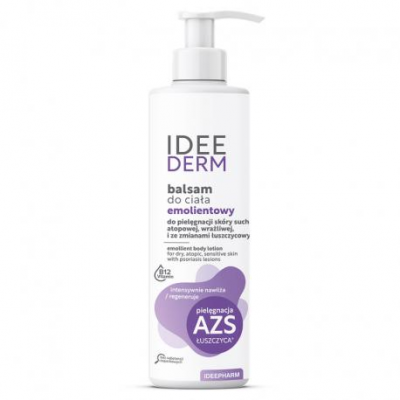 IDEE DERM Emolientowy balsam do pielęgnacji ciała ze zmianami łuszczycowymi i AZS 250 ml