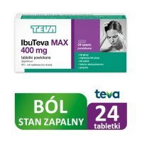 IBUTEVA MAX 400 mg 24 tabletki