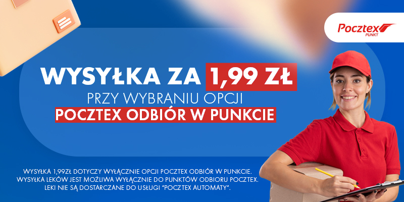 Wysyłka Pocztex za 1,99 zł