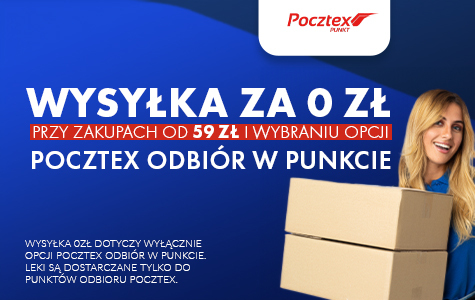 Wysyłka Pocztex za 0 zł! BNK