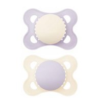 MAM Smoczek uspokajający silikonowy Original 2-6m Mat girl, 2sztuki