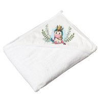 TEGA BABY Okrycie kąpielowe 80x80cm DZIKI ZACHÓD JEDNOROŻEC białe, 1 szt.