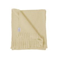 BabyMatex Kocyk TULLY z bawełny, beżowy (75x100cm)