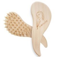 LULLALOVE Szczotka do włosów plączących się i masażu scalpu