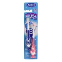 Beauty Formulas Active Oral Care Szczoteczka do zębów Kids Quick Pingwinek 3-6 lat, 2szt niebieska i różowa