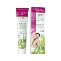 EVELINE 99% Natural Aloe Vera Łagodny krem do depilacji, 125ml