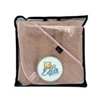 EGA KIDS Okrycie kąpielowe z kapturkiem 75/75 brudny róż