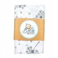 EGA KIDS Pielucha otulacz muślinowy Dmuchawce, 120x120cm, 1szt.