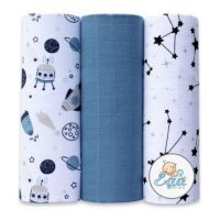 EGA KIDS Pieluszki muślinowe 60x80cm zestaw nr 35 (6377), 3szt.