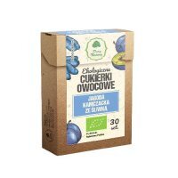 Dary Natury Ekologiczne Cukierki owocowe jagoda kamczacka ze śliwką, 30szt.