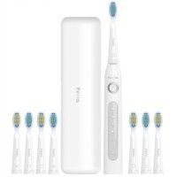 FEELO Easy Szczoteczka soniczna do zębów + 8 końcówek wymiennych + etui