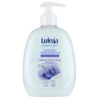 LUKSJA Creamy & Soft Kremowe mydło w płynie Len i Mleczko ryżowe, 500ml