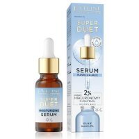 EVELINE Super Duet Serum nawilżające do twarzy Kwas hialuronowy D-panthenol, 18ml