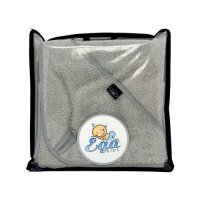 EGA KIDS Okrycie kąpielowe z kapturkiem 75/75 szary