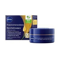 NIVEA Przeciwzmarszczkowy 55+ Rewitalizujący krem do twarzy na noc, 50ml