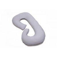 Poduszka-Rogal bamusowa Kształt "C" Szara