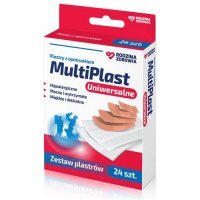Rodzina Zdrowia MultiPlast plastry Uniwersalne zestaw, 24 sztuki