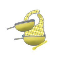 B.BOX Podróżny śliniak w saszetce - żółty