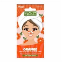 BEAUTY FORMULAS Głęboko oczyszczające paski na nos Pomarańcza, 6szt.