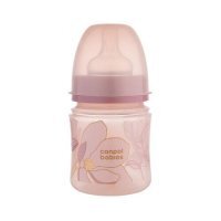 CANPOL BABIES Butelka antykolkowa EasyStart GOLD 0m+ 120ml Różowa 35/239