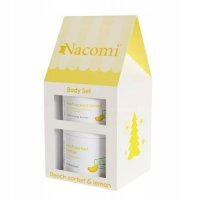 NACOMI Zestaw Body Set Peach Sorbet & Lemon (Masło do ciała, 100ml + Peeling do ciała, 180ml)