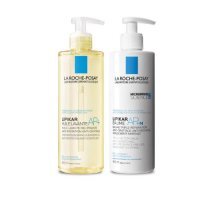 LA ROCHE-POSAY LIPIKAR Zestaw do skóry suchej: Olejek Myjący AP+, 400ml i Balsam AP+M, 400ml
