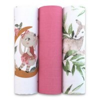 EGA KIDS Pieluszki muślinowe Premium 60x80cm zestaw nr 49 (8517), 3 szt.