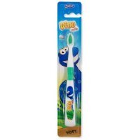 Mattes Szczoteczka do zębów dla dzieci Dino Smile M48 Soft zielona miękka