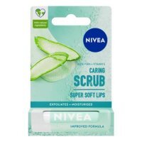 NIVEA Pielęgnujący peeling do ust Aloes, 4,8g