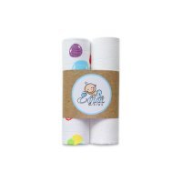 EGA KIDS Pieluszka bambus duet Kropki 70x80, 2szt.