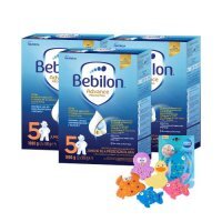 Zestaw Bebilon 5 Advance Pronutra Junior Formuła na bazie mleka dla przedszkolaka, 3 x 1000 g + Canpol Babies zestaw zabawek do kąpieli z przyssawkami, 5 szt.