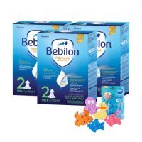 Zestaw Bebilon 2 Pronutra Advance proszek, 3 x 1000 g + Canpol Babies zestaw zabawek do kąpieli z przyssawkami, 5 szt.