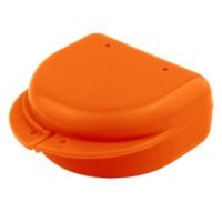 El-Comp Pudełko-pojemnik na aparat ortodontyczny pomarańczowy