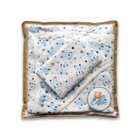 EGA KIDS Wyprawka bambusowa Miś niebieski czarna gwiazdka