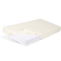 BabyMatex Prześcieradło BAMBOO z gumką 60x120cm ECRU