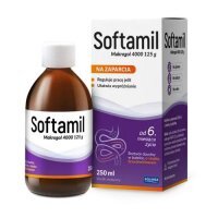 Softamil Makrogol 4000 roztwór doustny o smaku brzoskwiniowym, 250 ml