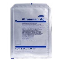 Atrauman AG Opatrunek jałowy siatkowy z maścią 5cm x 5cm, 1szt.