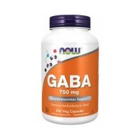 NOW Gaba 750mg, 200 kapsułek
