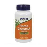 NOW Horse Chestnut 300mg Kasztanowiec zwyczajny, 90 kapsułek